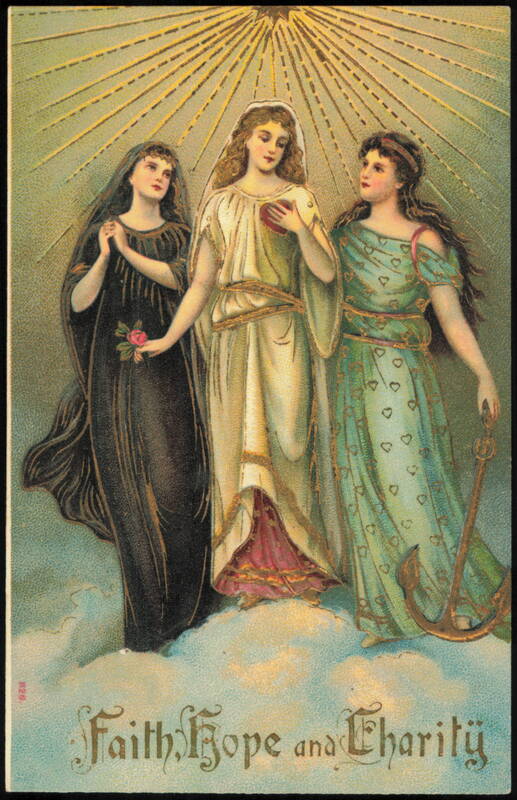 Faith, Hope and Charity Allegorical Figures Germany
