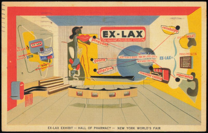 Ex-Lax Exhibit, Hall of Pharmacy, 1939 New York World's Fair