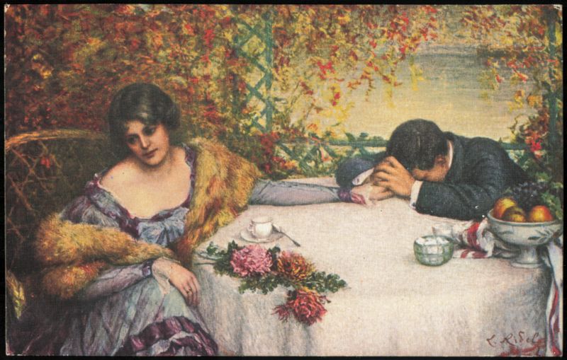 The End of a Dream by L. Ridel, Salon de Paris Artist Signed