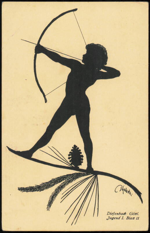 Diefenbach Silhouette, Archery, Göttl. Jugend I. Blatt 11