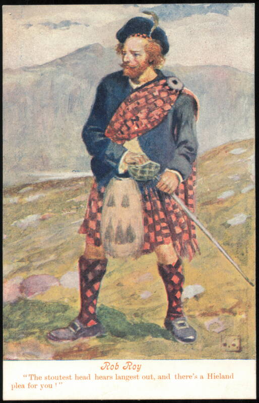 Rob Roy Scottish Highland Warrior in Traditional Dress