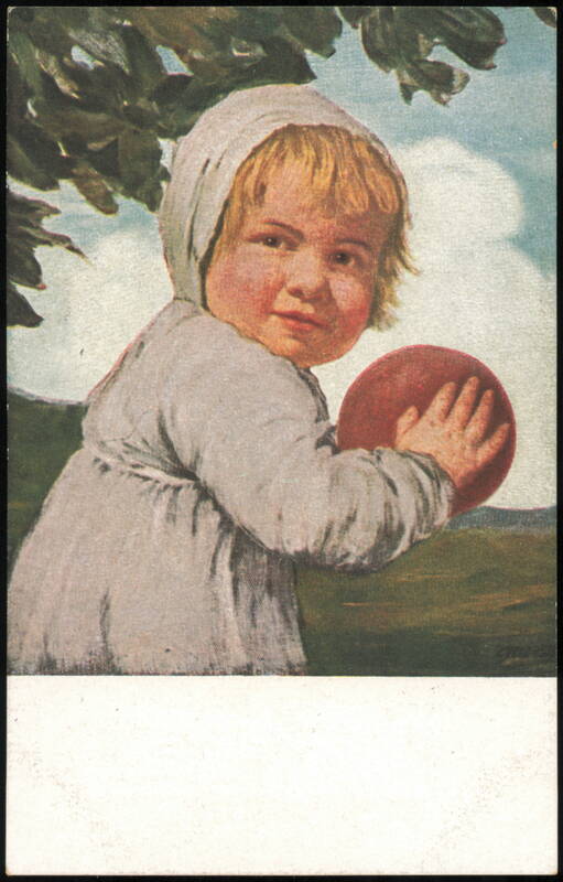Kind mit dem Ball (Child with Ball) by Lud. v. Zumbusch