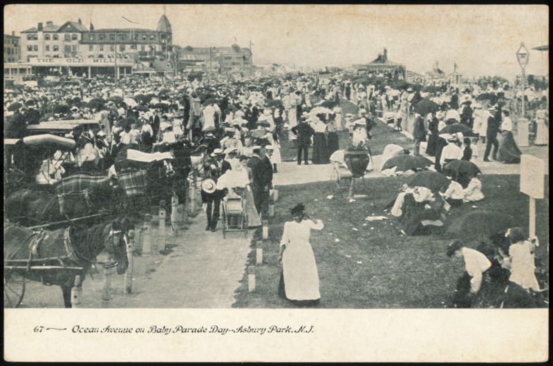 Ocean Avenue on Baby Parade Day Asbury Park New Jersey