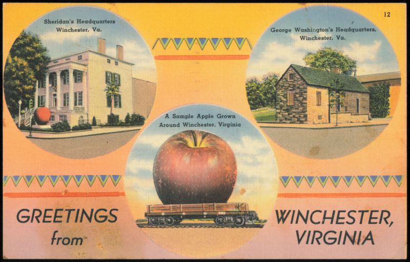 Sheridan's & Washington's Headquarters, Giant Apple Winchester Virginia