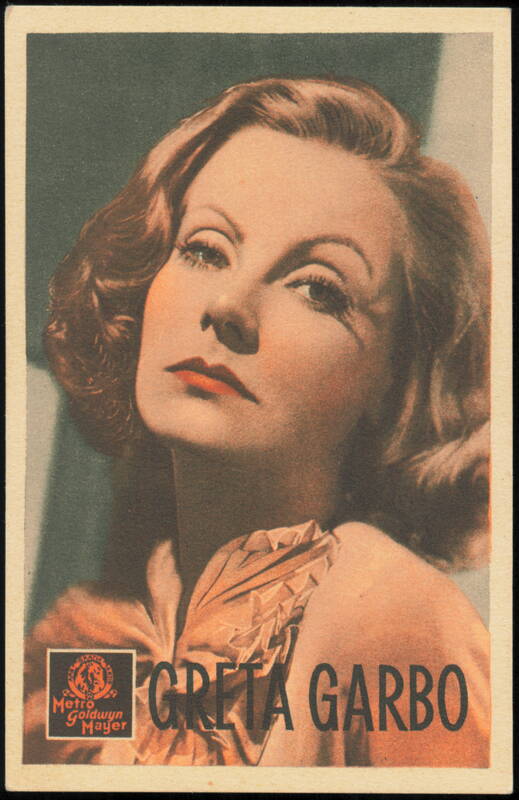 Greta Garbo MGM Portrait, Kino Redoute Advertisement Bratislava Slovakia