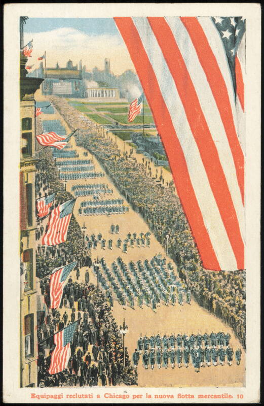 Merchant Marine Recruitment Parade, YMCA Florence Chicago Illinois