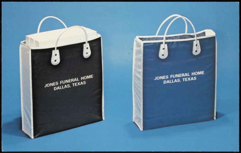 No. 2200 Le Tote Bag for Funeral Directors, Bass-Mollett Greenville Illinois