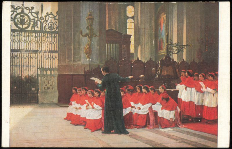A Choir of Children in Italy by Albert Dawant Performers & Groups