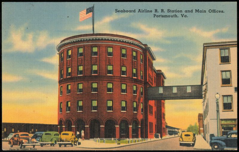 Seaboard Airline R. R. Station and Main Offices Portsmouth Virginia