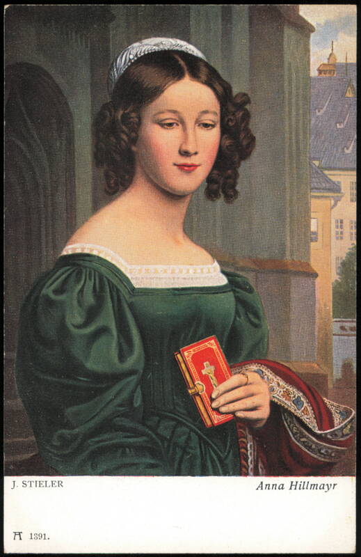 Anna Hillmayr, Schönheiten-Galerie by J. Stieler Women
