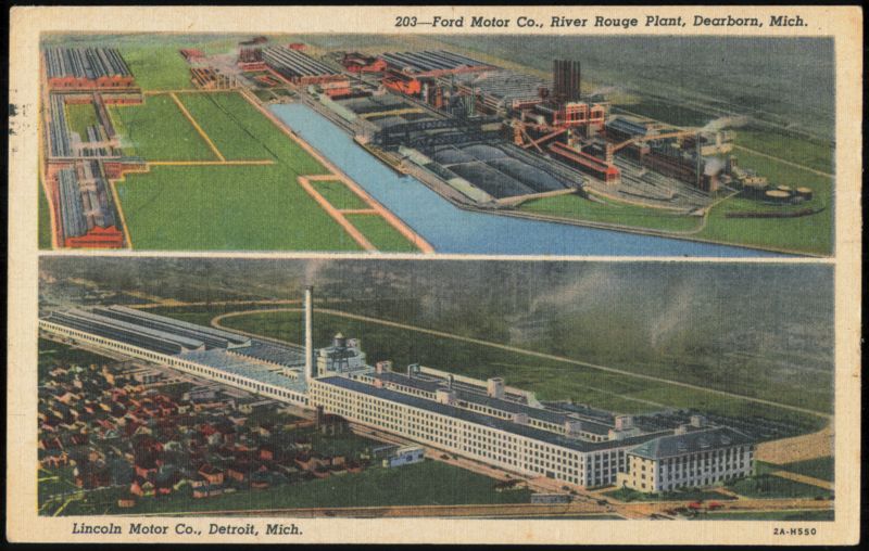Ford Motor Co. River Rouge and Lincoln Motor Co. Plants Detroit Michigan