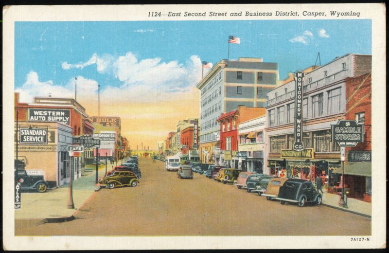 East Second Street and Business District Casper Wyoming