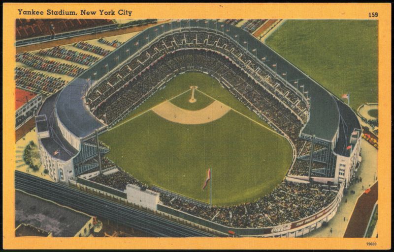 Aerial View of Yankee Stadium New York City
