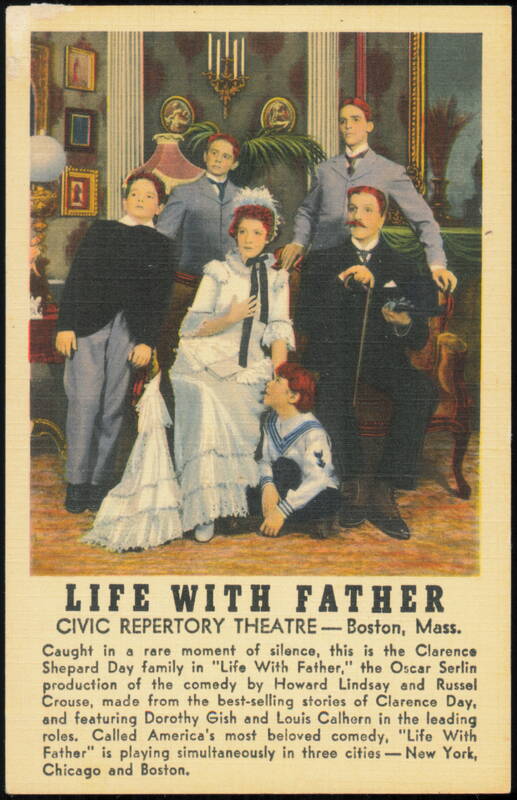 Life With Father at Civic Repertory Theatre Boston Massachusetts