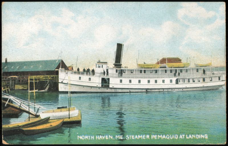 Steamer Pemaquid at Landing North Haven Maine