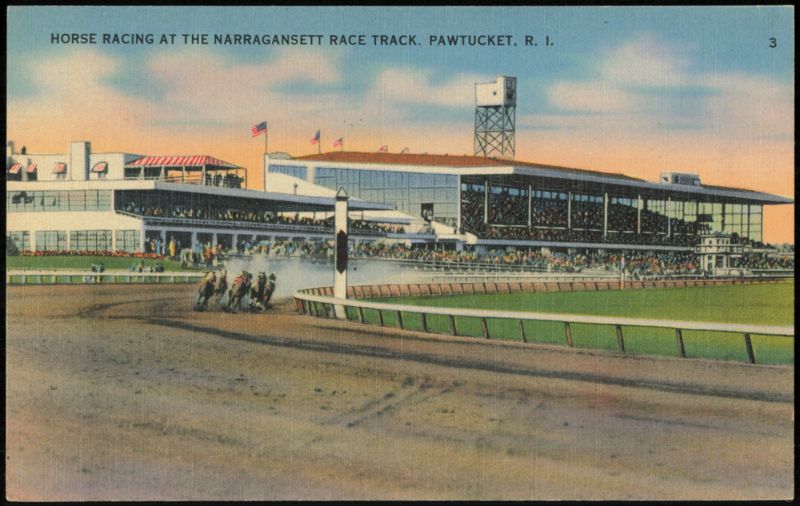 Horse Racing at the Narragansett Race Track Pawtucket Rhode Island