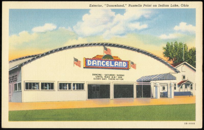 Exterior of Danceland at Russells Point on Indian Lake Ohio