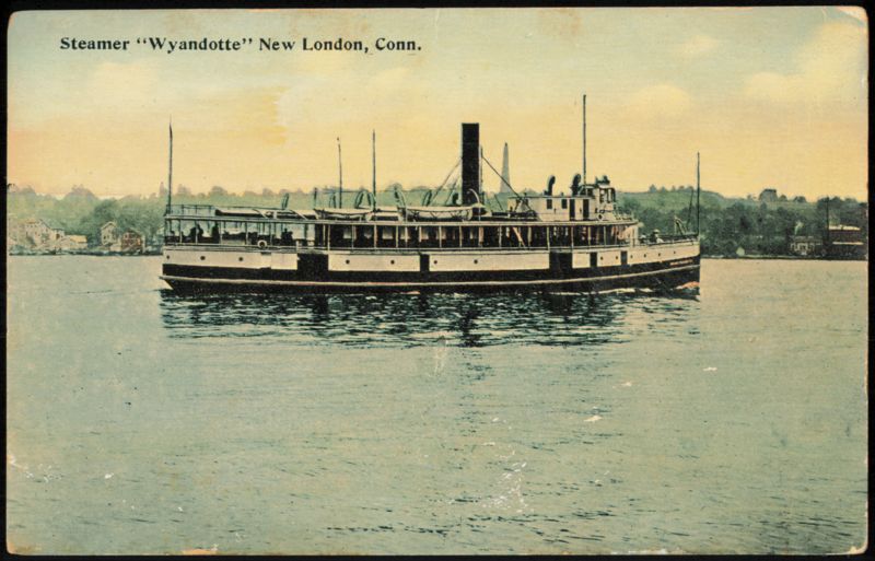 Steamer Wyandotte in New London Connecticut Steamers