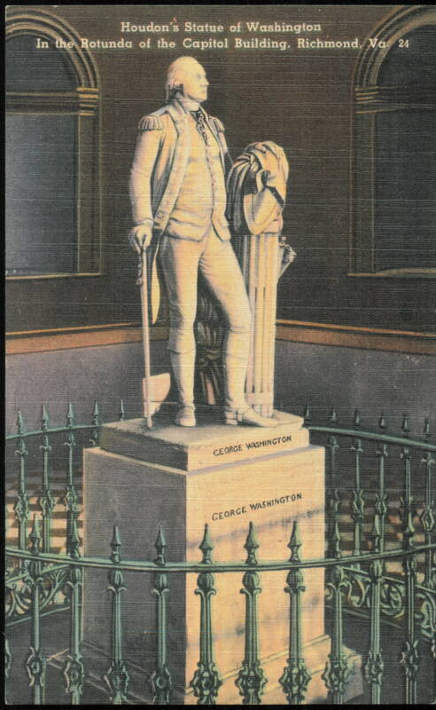 Houdon's Statue of Washington, Capitol Building Rotunda Richmond Virginia