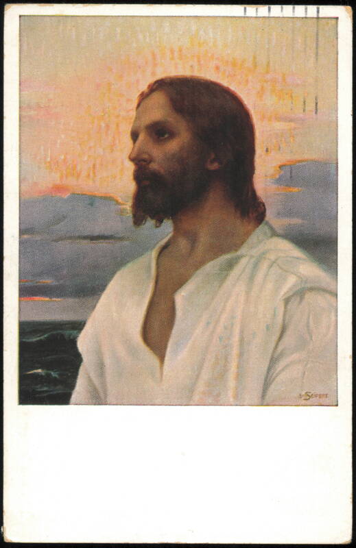 Christus Portrait by E. Seifert, Printed in Bavaria