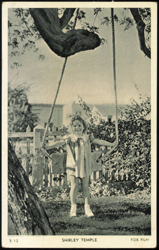 Shirley Temple Standing on a Swing, Fox Film Actresses