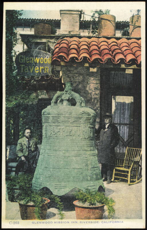 Chinese Bell from Nanking & Glenwood Tavern Sign Riverside California