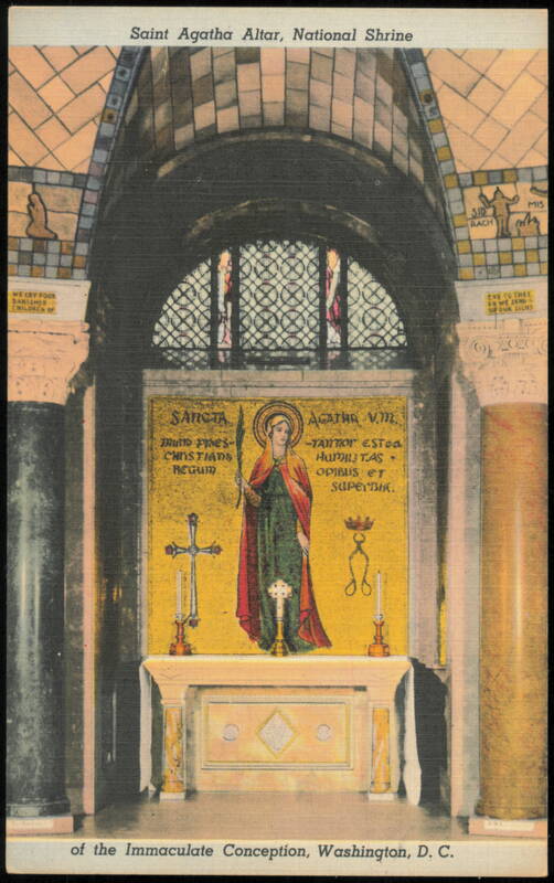 Saint Agatha Altar, National Shrine of the Immaculate Conception Washington District of Columbia