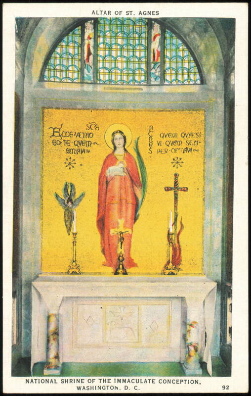 Altar of St. Agnes, National Shrine of Immaculate Conception Washington District of Columbia