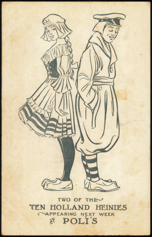 Two of the Ten Holland Heinies at Poli's Theatre Advertising