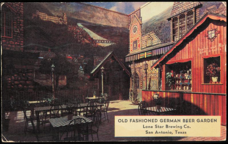 Old Fashioned German Beer Garden, Lone Star Brewing Co. San Antonio Texas