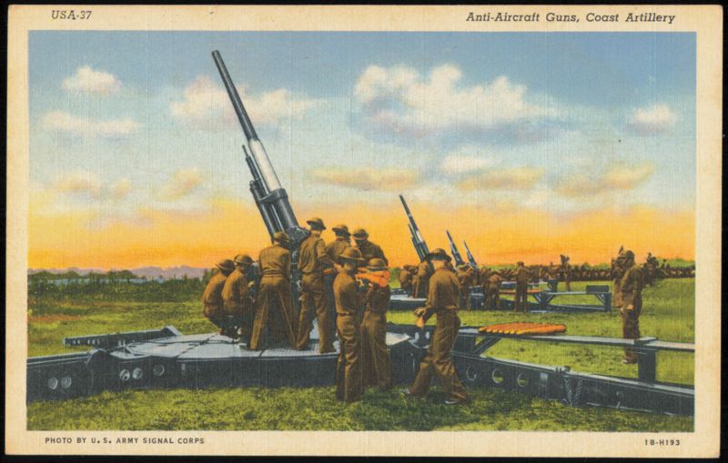 Anti-Aircraft Guns, Coast Artillery, U.S. Army Series