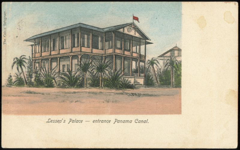 Lessep's Palace, Entrance Panama Canal Colon Postal Cards