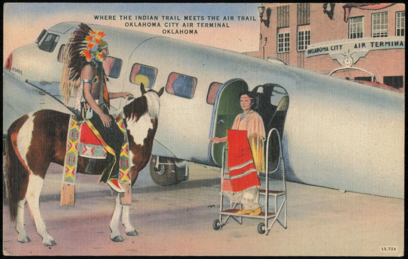 Where the Indian Trail Meets the Air Trail, Air Terminal Oklahoma City