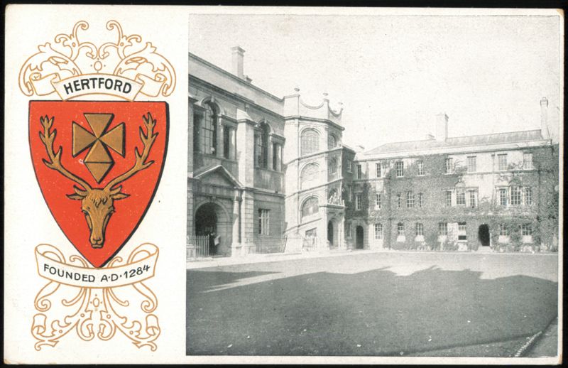 Hertford College, Oxford - Founded A.D. 1284 United Kingdom