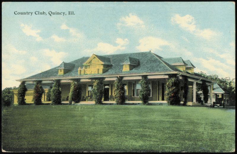 Country Club with Vine-Covered Columns Quincy Illinois