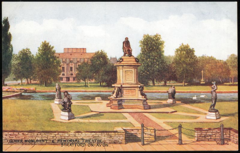 Gower Monument & Memorial Theatre, Stratford-on-Avon United Kingdom