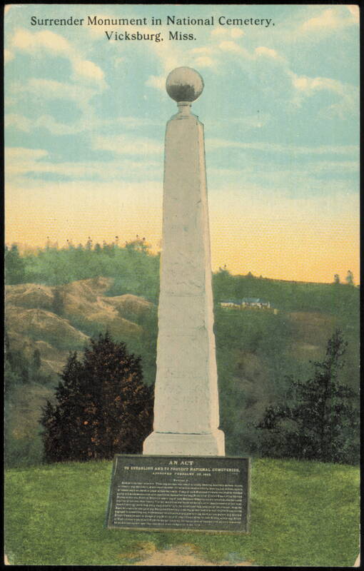 Surrender Monument, Vicksburg National Cemetery Mississippi