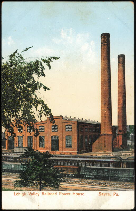 Lehigh Valley Railroad Power House Sayre Pennsylvania