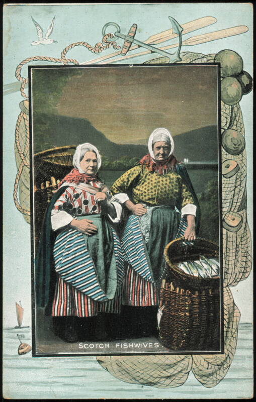 Scotch Fishwives in Traditional Attire - National Series