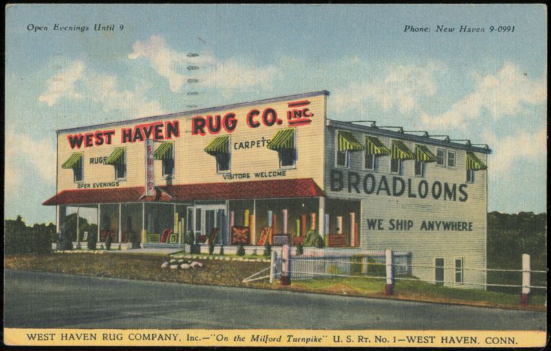 West Haven Rug Company, Inc. on Milford Turnpike Connecticut