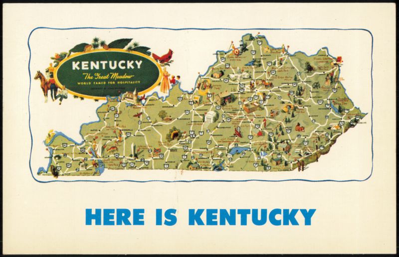Here is Kentucky Pictorial Map of The Great Meadow