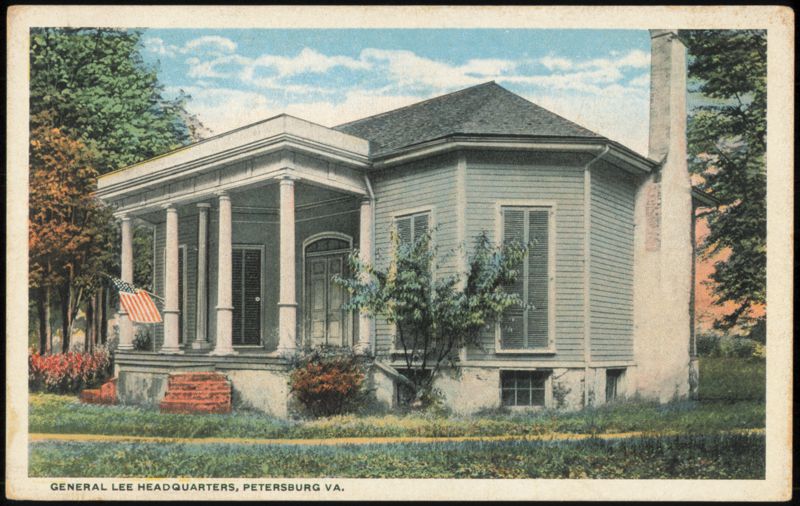 General Lee Headquarters with Columned Porch Petersburg Virginia