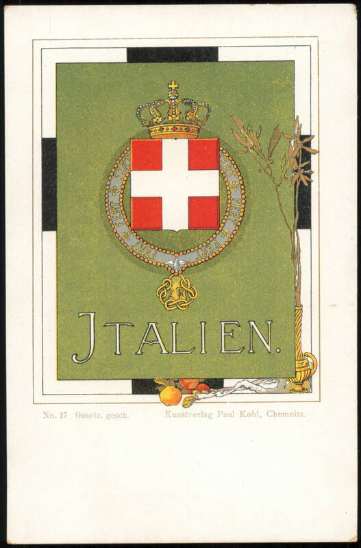Italien - Kingdom of Italy Royal Coat of Arms Coat of Arms & Family Crests