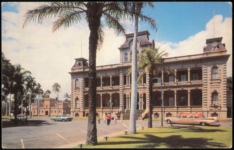 Iolani Palace and Historic Iolani Barracks Honolulu Hawaii