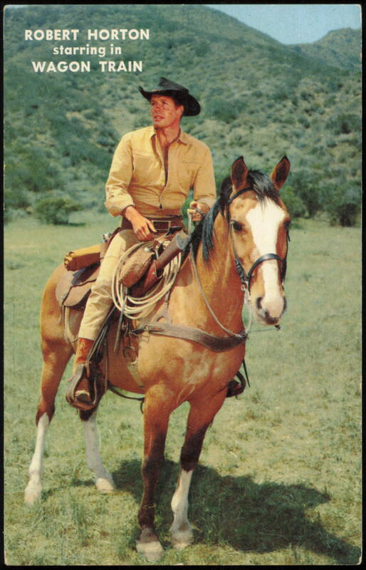 Robert Horton as Flint McCullough in Wagon Train Movie and Television Advertising