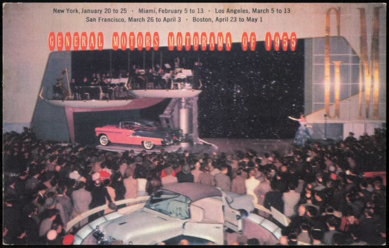 General Motors Motorama of 1955 Auto Show Advertising