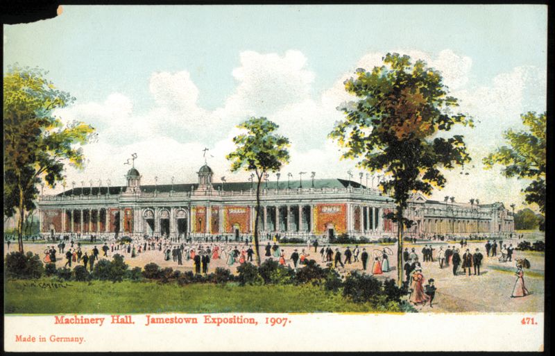 Machinery Hall, Jamestown Exposition, 1907 Norfolk Virginia
