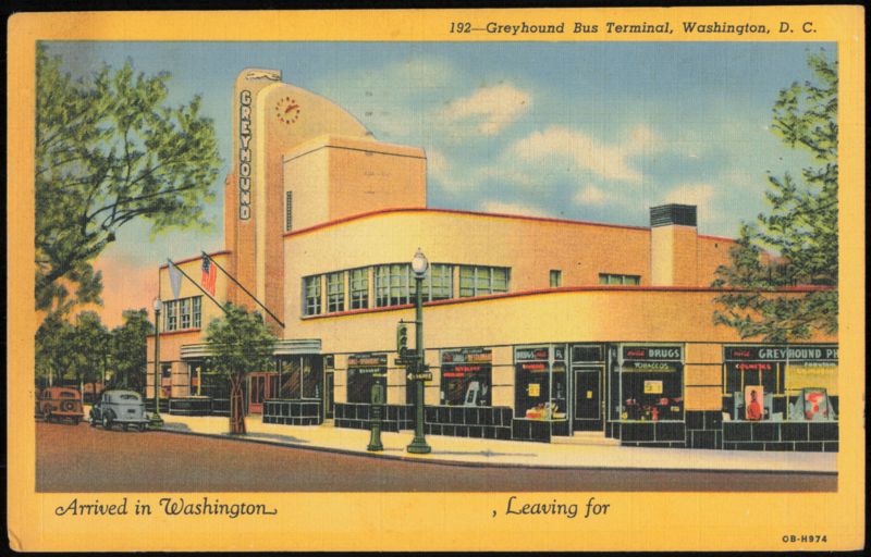 Greyhound Bus Terminal Art Deco Architecture Washington District of Columbia