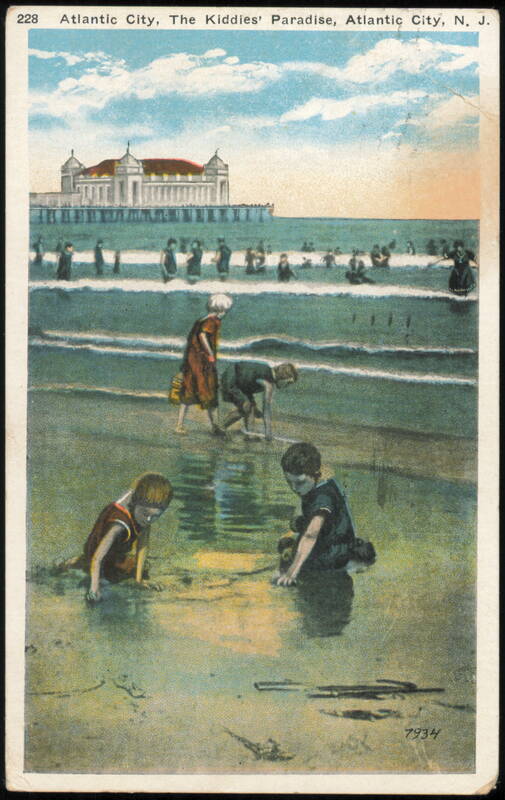 The Kiddies' Paradise, Atlantic City Beach & Pier New Jersey