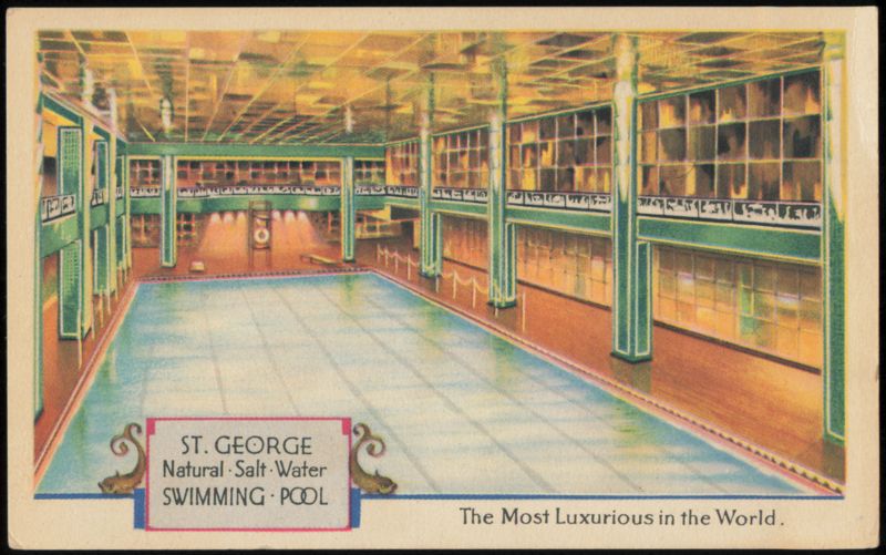 Luxurious Hotel St. George Natural Salt Water Swimming Pool Brooklyn New York